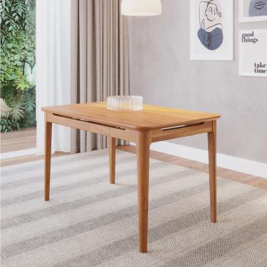 Imagem de Mesa de Jantar 4 Lugares 130cm Miriti Cabecasa Madeiramadeira