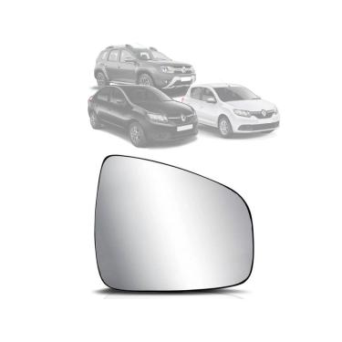 Imagem de Lente Vidro Retrovisor Renault Logan Duster Sandero 09/.. Passageiro EB674