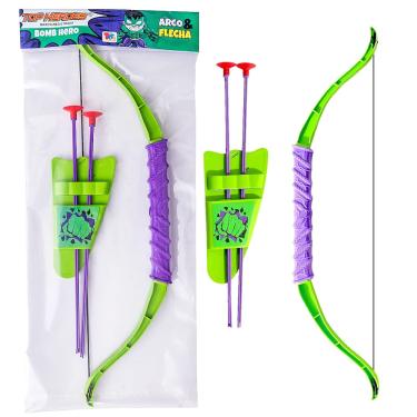 Imagem de Arco e Flecha Infantil Bomb Hero Verde Hulk Toy Master