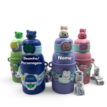 Imagem de Garrafinha Térmica Infantil Personalizada Água Suco Escolar - Recanto 