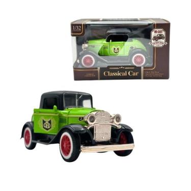 Imagem de Carro Clássico Vintage Miniatura Brinquedo Fricção Metal - Dony Toys, 