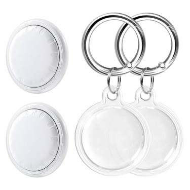 Imagem de Spotelo Rastreador Bluetooth, Pacote Com 2, Alternativas Para Air Tag, Funciona Apple Find My (Somente Ios), Vem 2 Suportes À Prova D'Água, Localizador De Chaves Chaves, Bolsas, Malas, Bateria Mais