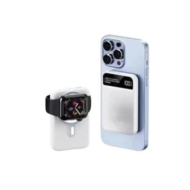 Imagem de Power Bank A' Gold/Carregador Portátil de Indução/Magnético/Turbo PD 22. 5W / BTE-60