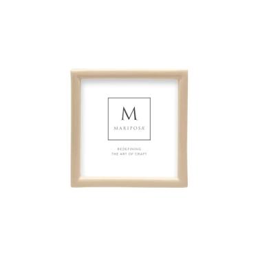 Imagem de MOLDURA DE AREIA DE LINHA PRINCIPAL 4 x 4 | BEGE | BRILANTE | MOLDURAS | MOLDURAS DE FOTO DECORATIVAS | ALUMÍNIO SANDCAST RECICLADO | FEITA À MÃO NO MÉXICO