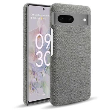 Imagem de Capa para Google Pixel 7A,Capa desenhada em lona,Case Protetora Ultrafina com Empunhadura Macia,Design em Tecido Antichoque e Antiarranhões-Gray