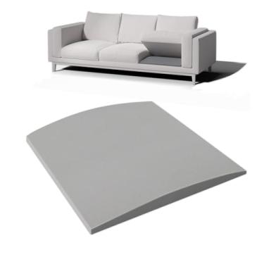 Imagem de FoamJoy Suporte de almofada de sofá para assento caído - 50,8 cm x 50,8 cm Placa de suporte de almofada de sofá curvada de alta densidade, suporte de sofá para embaixo das almofadas, cinza conjunto de