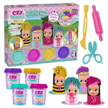 Imagem de Massinha De Modelar Cortes De Cabelo Little Hair Cry Babies - Cotiplás