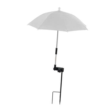 Imagem de Generic Plant Umbrella Protection Protection Rain Inserir o solo resistente leve para as plantas em vasos Tampa de sombra para o pátio externo do pátio, Argent