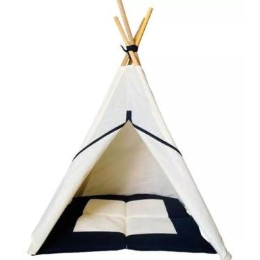 Imagem de Caminha Cabaninha Pet Cães E Gatos + Tapete 105X60X60Cm - Atelie Luara