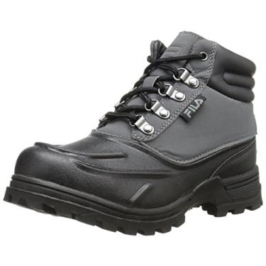 Imagem de Fila Weathertec Tênis de caminhada (Criança pequena/Criança grande), Black/Castlerock/Black, 2 Big Kid