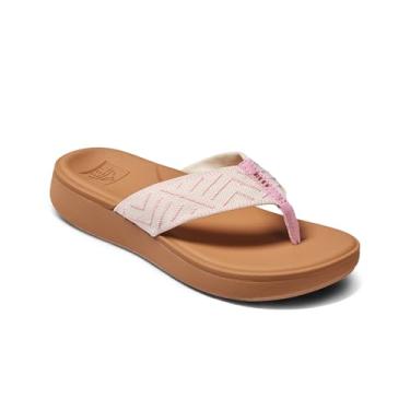 Imagem de REEF Sandália feminina Cushion Cloud TX, palmilha moldada supermacia, suporte de arco., Camafeu rosa, 35
