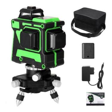 Imagem de Nível A Laser 3d 12 Linhas Verde Digital Com Tripé Giratório - Mave La