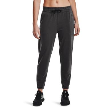 Imagem de Under Armour Calças de Corrida Rival Terry Femininas, Cinza (Jet Gray-Mod) Cinza-preto, XP