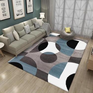 Imagem de Tapete geométrico para sala de estar, casa, hotel, tapetes decorativos, quarto, banheiro, capachos, cozinha (40x60cm/18)