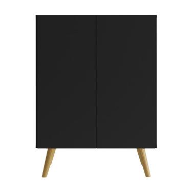 Imagem de Gabinete Banheiro 2 Portas Retrô 63cm Multimóveis Preto