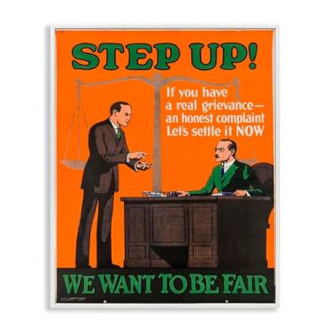 Imagem de Stupell Industries Pôster de advogado antigo com design de arte giclée emoldurado branco por Marcus Jules, 28 x 35 cm