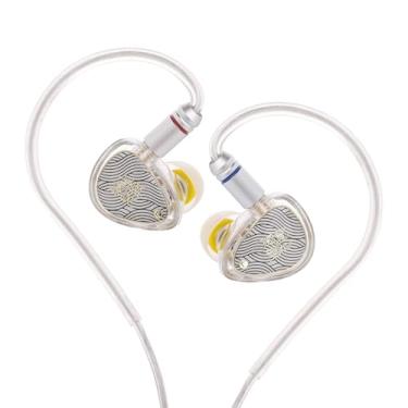 Imagem de HIFIXAUDIO TANGZU Wan'er S.G II in Ear Monitor, Hi-Fi Wired Earphone IEM, 10 mm Dynamic Driver PET Diafragma Gaming Earbuds com cabo OFC destacável de 2 pinos para músicos audiófilos (4,4 mm, sem