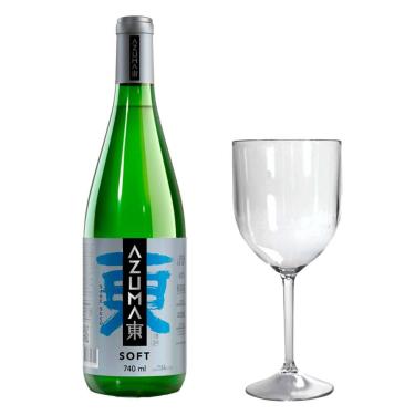 Imagem de Saquê Azuma Soft Sake Seco 740ml + Taça