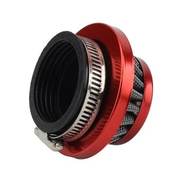 Imagem de PowerMotor Filtro de ar de substituição universal de 35 mm para scooter de 23 cc 33 cc 43 cc com lâmina grande 47cc 49cc bolso mini Dirt Pit Bike ATV Quad Red