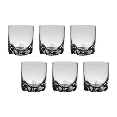 Imagem de Jogo com 6 Copos De Cristal Para Whisky 280 ml Linha Trio Bohemia
