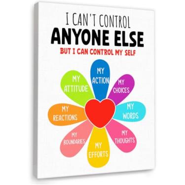 Imagem de YEOION Qualquer arte de parede para decoração de parede de escritório, citações positivas, decoração de parede para sala de aula e escola