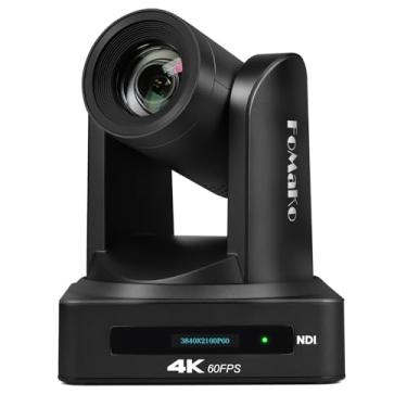 Imagem de FoMaKo Câmera NDI PTZ Zoom óptico de 30X com HDMI 3G-SDI IP Streaming ao vivo para adoração à igreja PoE 1080P 60FPS para vMix OBS Wirecast (KN30A-G Pro Gray)