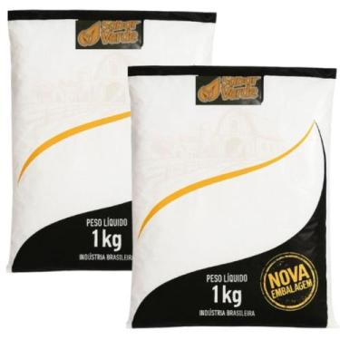 Imagem de Bicarbonato de Amônio ou Sal Amoníaco 2 pacotes de 1 kg Sabor Verde