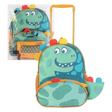Imagem de Mochila De Rodinhas Dino - Verde