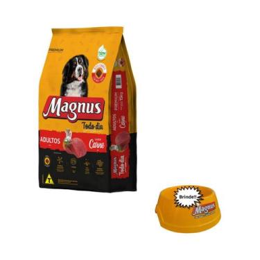 Imagem de Ração Magnus Todo Dia Cão Adulto Carne 15KG + Comedouro - 001553