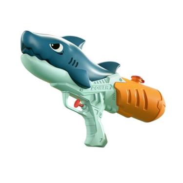 Imagem de menolana Brinquedo aquático portátil leve para crianças e adultos, brinquedo aquático versátil, acessórios para festa na piscina de verão, praia e quintal, Tubarão Azul