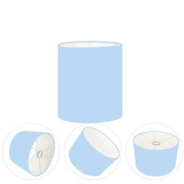 Imagem de Cúpula Abajur Cilíndrica Cp-8001 Ø13x15cm Azul Bebê