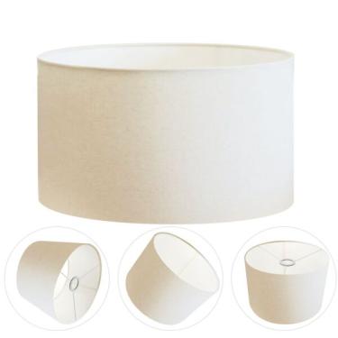 Imagem de Cúpula Abajur Cilíndrica Cp-7023 Ø50x21cm Branco