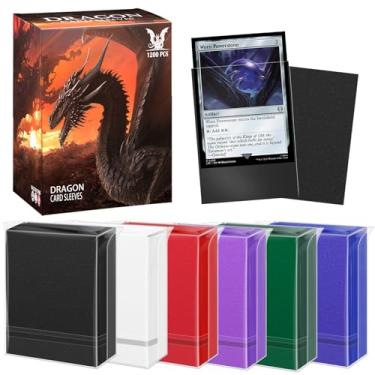 Imagem de Capas de cartão MTG 600PS para cartas padrão, manga fosca para cartões de beisebol, ajuste perfeito, mangas de Yugioh, mangas mágicas, cartas de futebol, cartas de jogo, mangas de cartas esportivas (6
