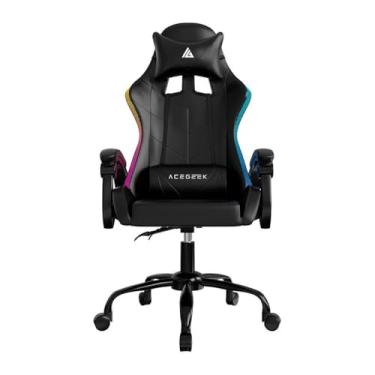Imagem de Cadeira Gamer Acegeek Knight-V2 | RGB | Preto | AG-KNIGHT-V2-BK