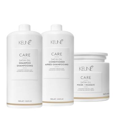 Imagem de Kit Keune Care Satin Oil Salon e Máscara (3 Produtos)