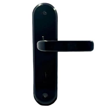 Imagem de Fechadura Para Casa Portas Externa Sala Interna Quarto ou Banheiro Stilo Preto Trinco Universal (Interna 510)