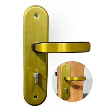 Imagem de Fechadura para Porta Externa Sala Interna Quarto Wc Banheiro Stilo Bronze Dourada MGM (wc banheiro 480)