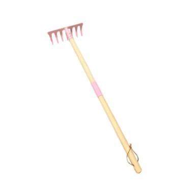 Imagem de IEUDNS Ferramenta de mão, brinquedo de praia para crianças com cabo de madeira, brinquedo de jardinagem ao ar livre para praia, plantio doméstico, Ancinho de Unha