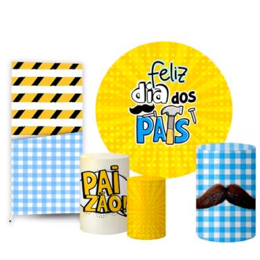 Imagem de Trio Capas Cilindro + Painel Redondo Sublimado + Lateral Dia dos Pais (K2PAI0017)