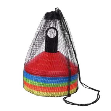 Imagem de Colaxi 30x Cones de Futebol Cones de Disco de Futebol Cores Brilhantes Marcadores de Pontos de Treinamento Práticos Marcadores de para Corrida de
