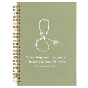 Imagem de BearCake Caderno de enfermeira, presentes de estudante de enfermagem, caderno de estetoscópio, diário de caderno de médico, futuro, enfermeira, estudante de medicina, presente de graduação, capa dura