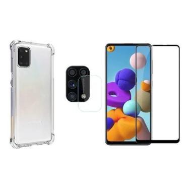 Imagem de Kit Capa Anti Impacto Samsung Galaxy M31 + Película Vidro + Película p