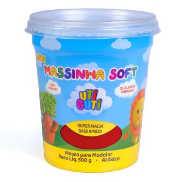 Imagem de Massa de Modelar 500g Vermelha Uti Guti 004018