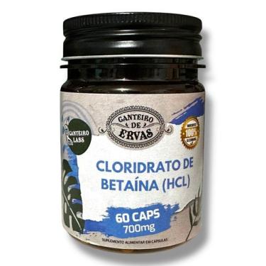 Imagem de Cloridrato de betaína 700mg 60capsulas Canteiro de ervas