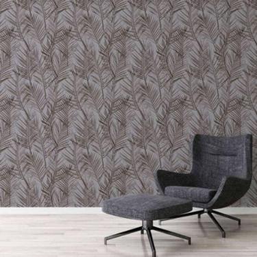 Imagem de Papel De Parede Attractive 2 Folhagem Cinza 390384