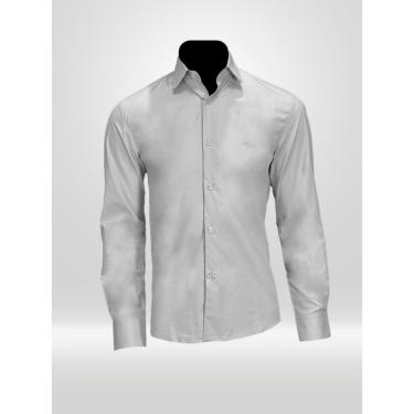 Imagem de CAMISA MASCULINA MANGA LONGA CINZA VICTOR VARRENS-Masculino