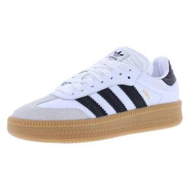 Imagem de adidas Tênis de futebol clássico Samba masculino, Branco/Preto / Branco Nuvem, 44 BR