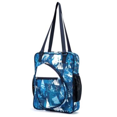 Imagem de Lily queen Bolsa De Ombro Esportiva Pickleball Para Mulheres E Homens - Bolsas Casuais Raquetes Azuis