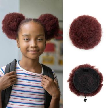 Imagem de Extensão Afro Puff Boymia #99J Vinho Tinto 10 cm Kinky Curly