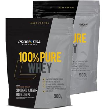 Imagem de Kit 2x 100% Pure Whey Refil (900g) Probiótica sabor:Cookies e Cream
